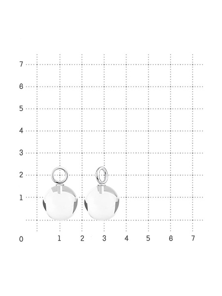 Купить подвеска из серебра с хрусталём