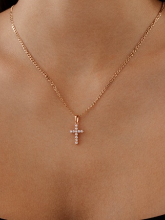 Подвеска из серебра с фианитами