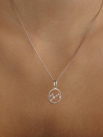 Купить подвеска из серебра с фианитами