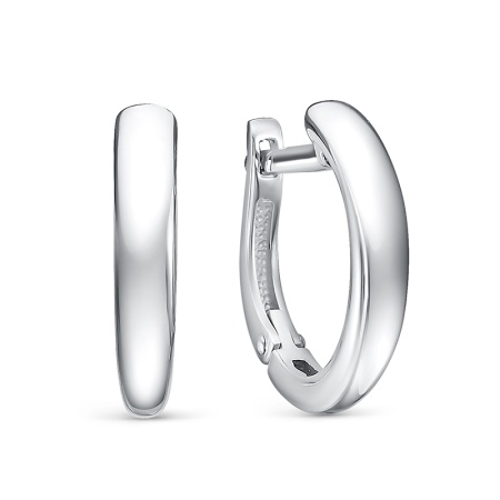 Серьги из серебра без вставок