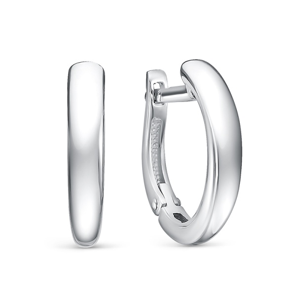 Серьги из серебра без вставок