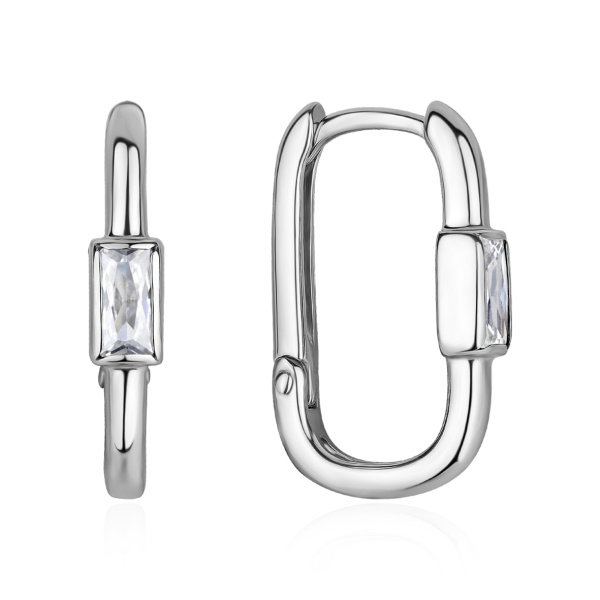 Серьги из серебра с фанитами