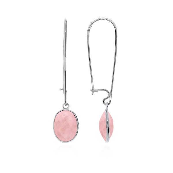 Серьги из серебра с агатом 2340392920-30 от KRASNOE, металл Серебро, вставка Агат