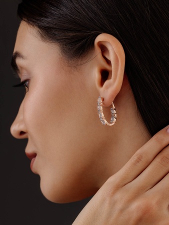 Серьги из серебра с топазами 2320071182 от KRASNOE, металл Серебро, вставка Топаз Sky