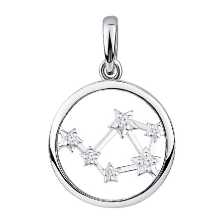 Купить подвеска из серебра с фианитами
