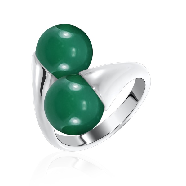 Купить кольцо из серебра с агатами в интернет-магазине KRASNOE