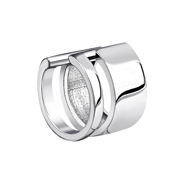 Серьги из серебра без вставок 2340404891 от KRASNOE, металл Серебро, вставка Без вставок