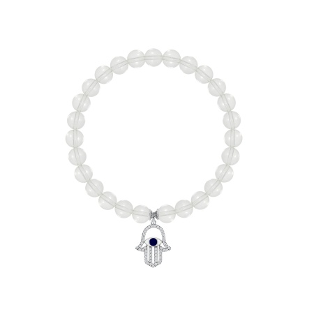 Купить браслет из серебра с эмалью и хрусталём