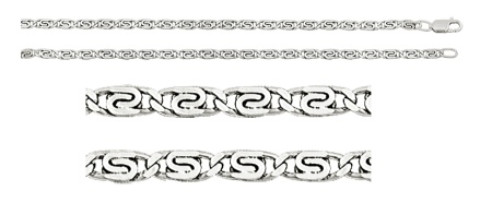 Купить цепь из серебра без вставок