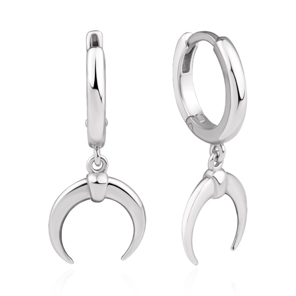 Серьги из серебра без вставок в ювелирном интернет-магазине