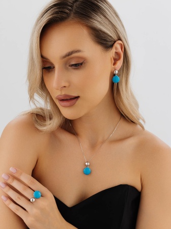 Купить подвеска из серебра с бирюзой