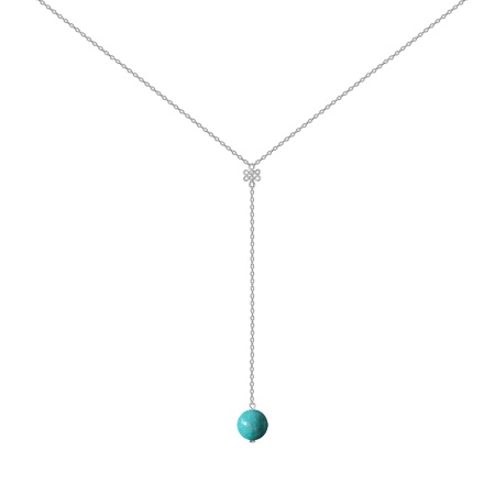 Колье из серебра с агатом 8340653237-3-40-77