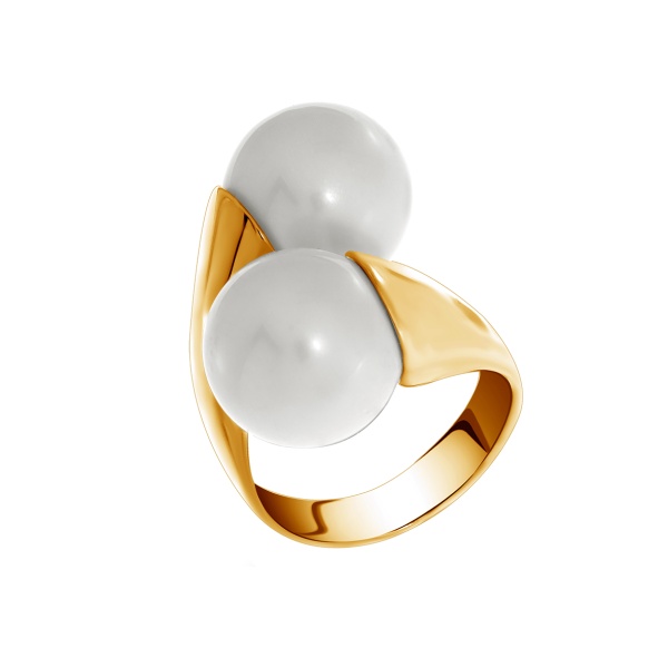 Купить кольцо из серебра с жемчугом в интернет-магазине KRASNOE