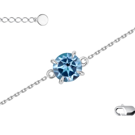 Купить браслет из серебра с топазом