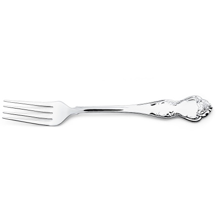 Вилка столовая из серебра без вставок