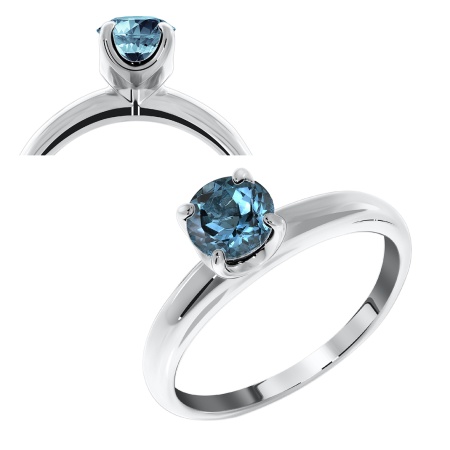 Купить кольцо из золота с лондон топазом в интернет-магазине KRASNOE