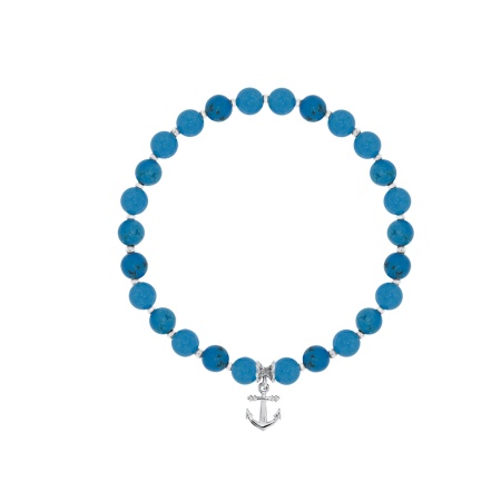 Купить браслет из серебра с бирюзой и бирюзой