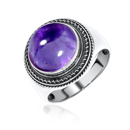 Купить кольцо из серебра с натуральным корундом в интернет-магазине KRASNOE