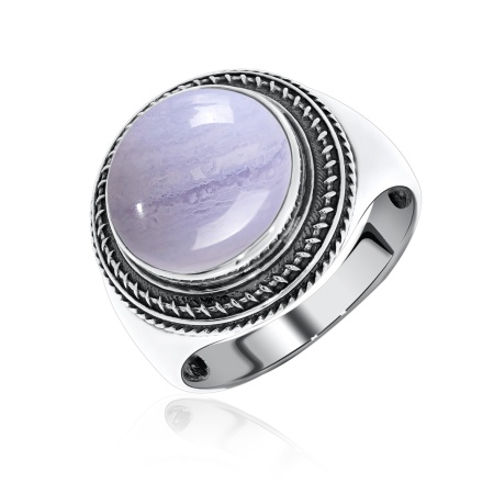 Купить кольцо из серебра с агатом в интернет-магазине KRASNOE