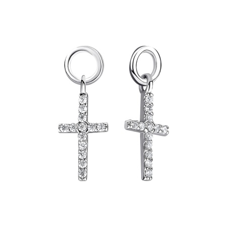 Купить подвеска из серебра с фианитами