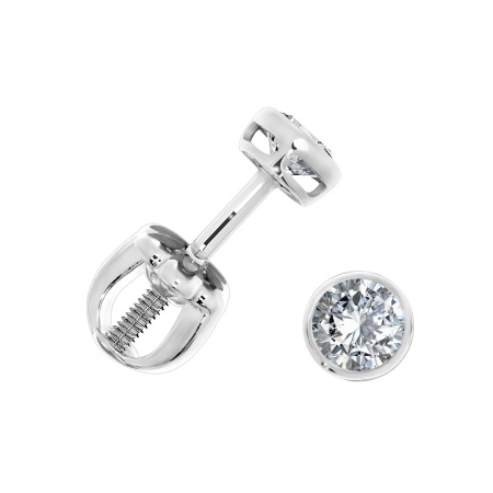 Пусеты из золота с бриллиантами little princess