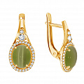 Купить серьги с кошачьим глазом Купить серьги с кошачьим глазом