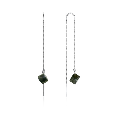Серьги из серебра с агатом 2340390705-9-60 от KRASNOE, металл Серебро, вставка Агат