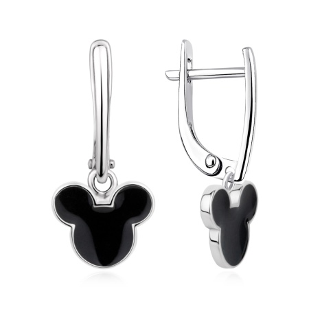 Серьги из серебра с эмалью