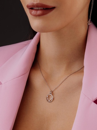 Купить подвеска из серебра с фианитами