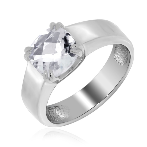 Купить кольцо из серебра с хрусталём в интернет-магазине KRASNOE
