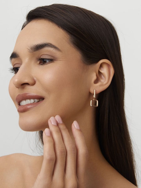 Серьги из серебра без вставок в ювелирном интернет-магазине