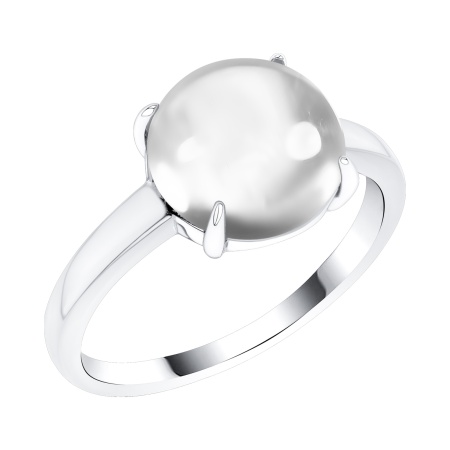 Купить кольцо из серебра с горным хрусталем в интернет-магазине KRASNOE