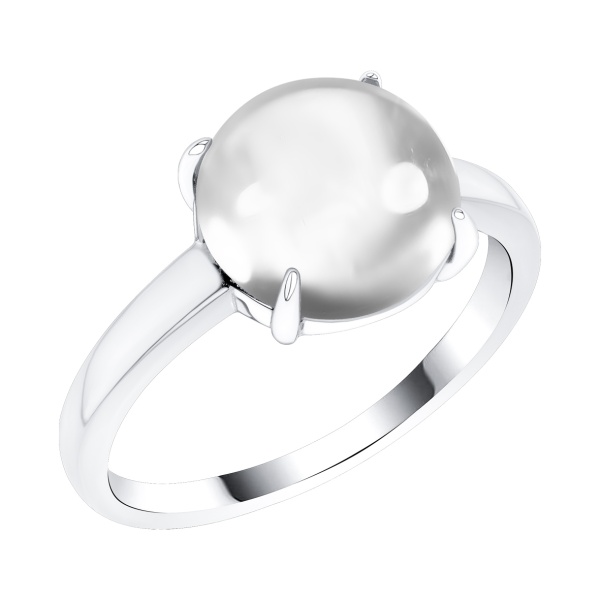 Купить кольцо из серебра с горным хрусталем в интернет-магазине KRASNOE