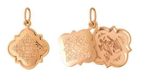 Подвеска из золота без вставок