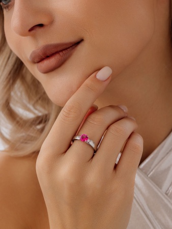 Купить кольцо из серебра с  в интернет-магазине KRASNOE