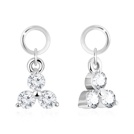 Купить подвеска из серебра с фианитами