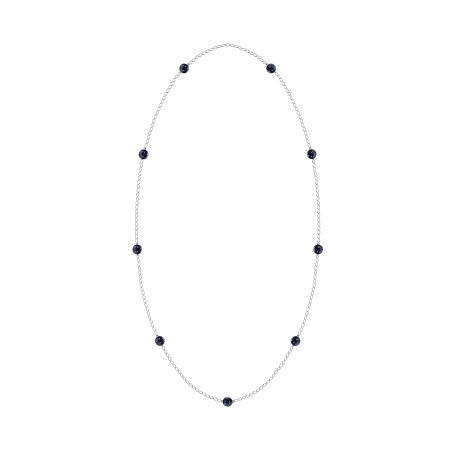 Колье из серебра с авантюрином 8340366124-100-80