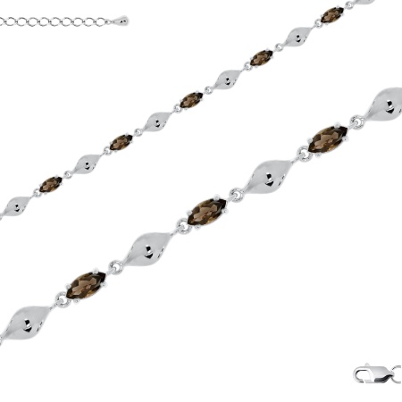 Купить браслет из серебра с топазами