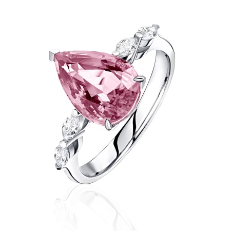 Купить кольцо из золота с бриллиантами и турмалином в интернет-магазине KRASNOE