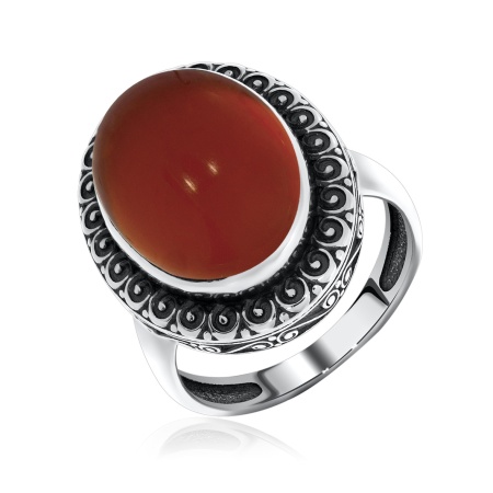 Купить кольцо из серебра с агатом в интернет-магазине KRASNOE