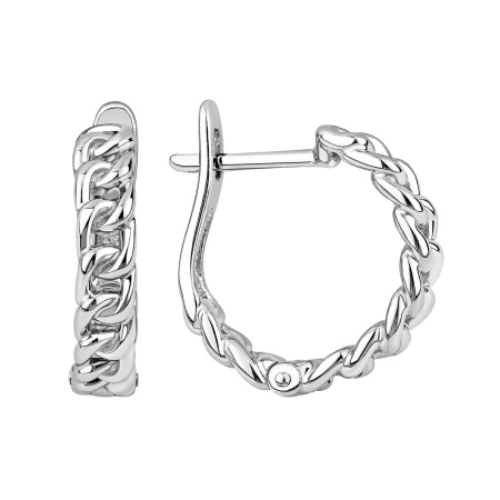 Серьги из серебра без вставок