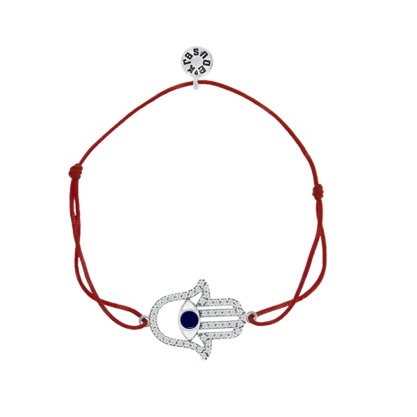 Купить браслет из серебра с эмалью и фианитами